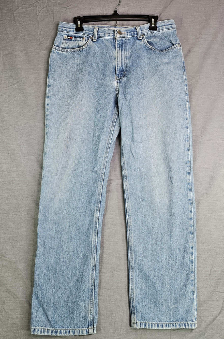 Tommy Hilfiger Boyfriend Relaxed Fit Medium Wash Blue Jeans Women's Size 12